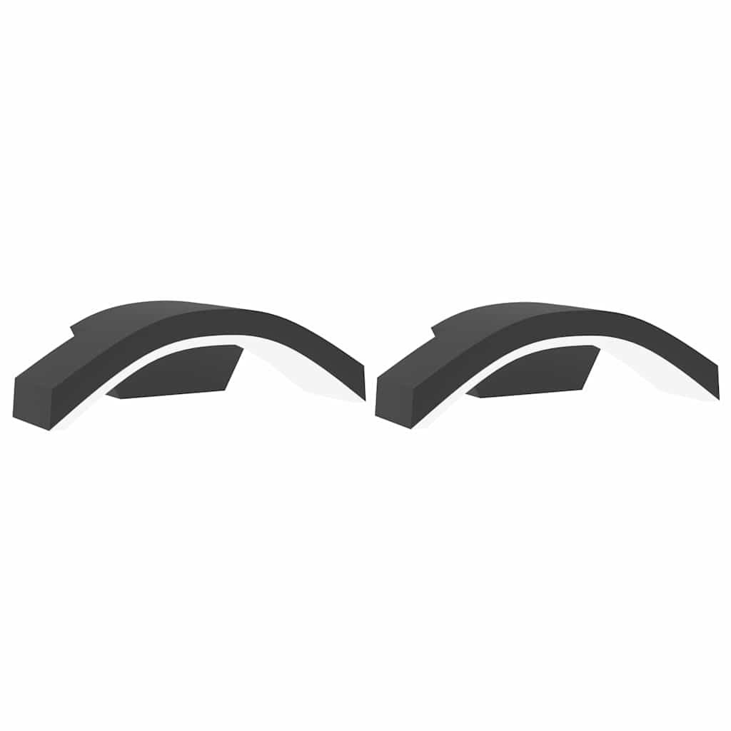 Vidaxl Außenwandlampen 2 St. LED Guss Aluminium Schwarz