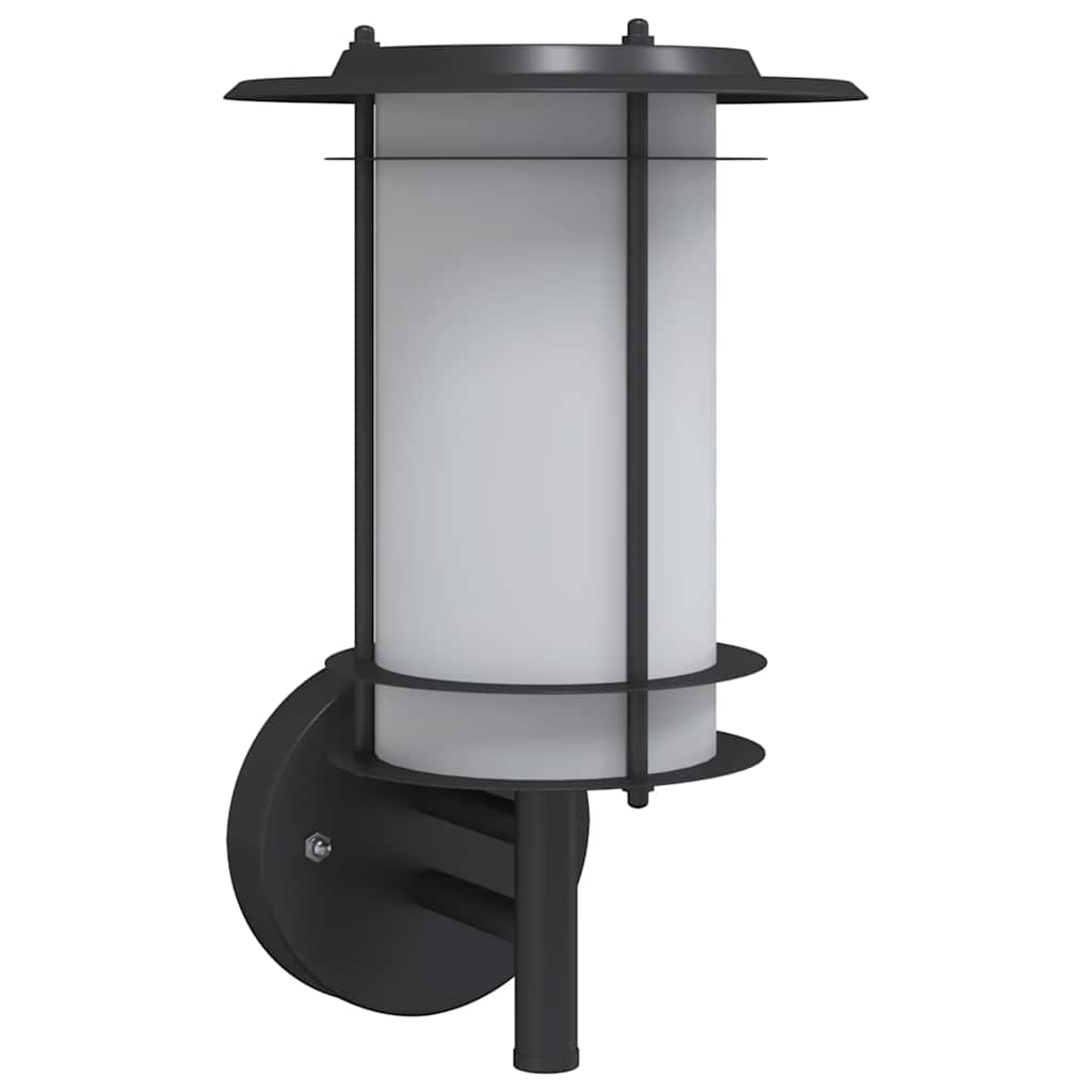 Vidaxl Außenwandlampe Edelstahl schwarz schwarz