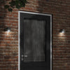 Vidaxl Outdoor Wandlampe Aluminium Schwarz gegossen