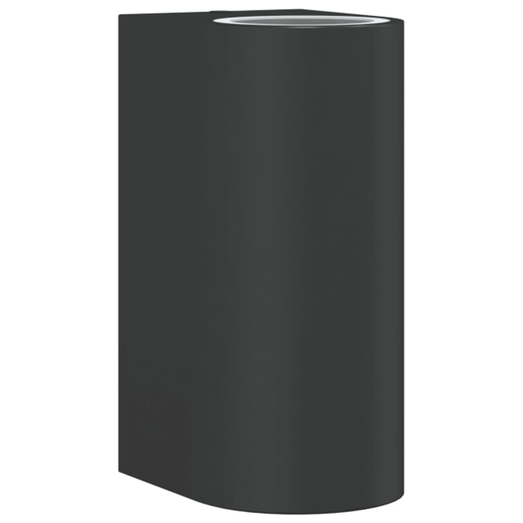 Vidaxl Outdoor Wandlampe Aluminium Schwarz gegossen