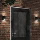 Vidaxl Outdoor Wandlampe Aluminium Schwarz gegossen