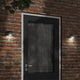 Vidaxl Outdoor Wandlampe Aluminium Schwarz gegossen