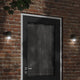Vidaxl Outdoor Wandlampe Aluminium Schwarz gegossen