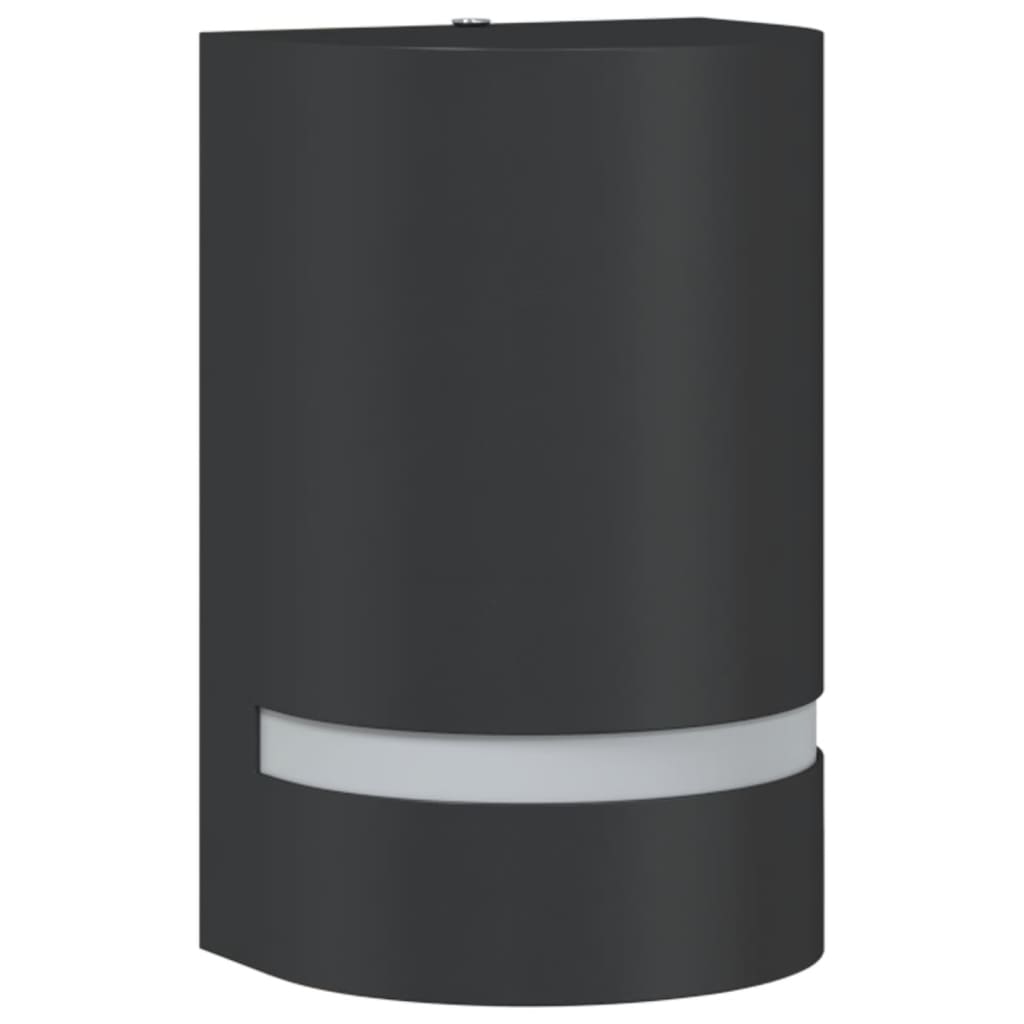 Vidaxl Outdoor Wandlampe Aluminium Schwarz gegossen