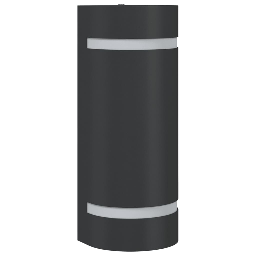 Vidaxl Outdoor Wandlampe Aluminium Schwarz gegossen