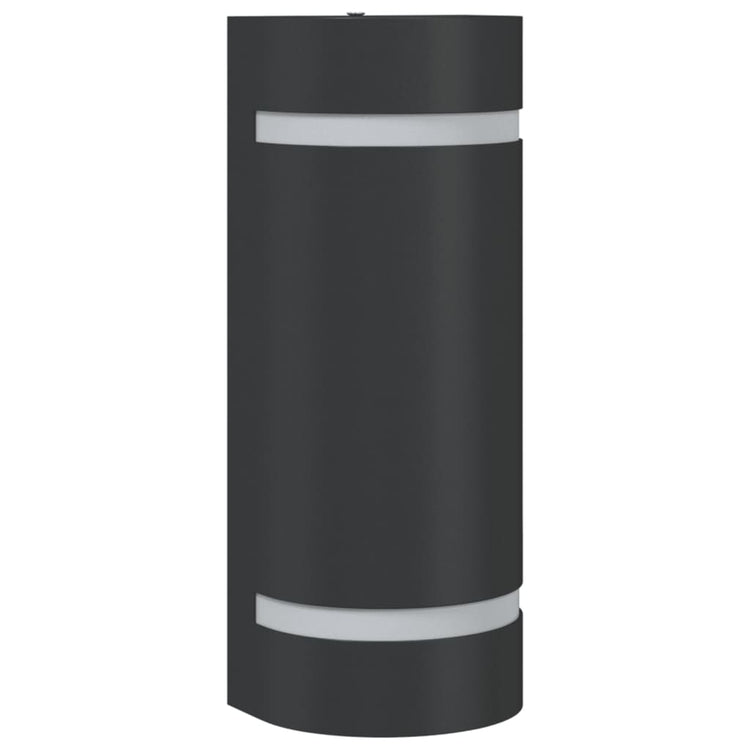 Vidaxl Outdoor Wandlampe Aluminium Schwarz gegossen