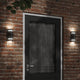 Vidaxl Outdoor Wandlampe Aluminium Schwarz gegossen