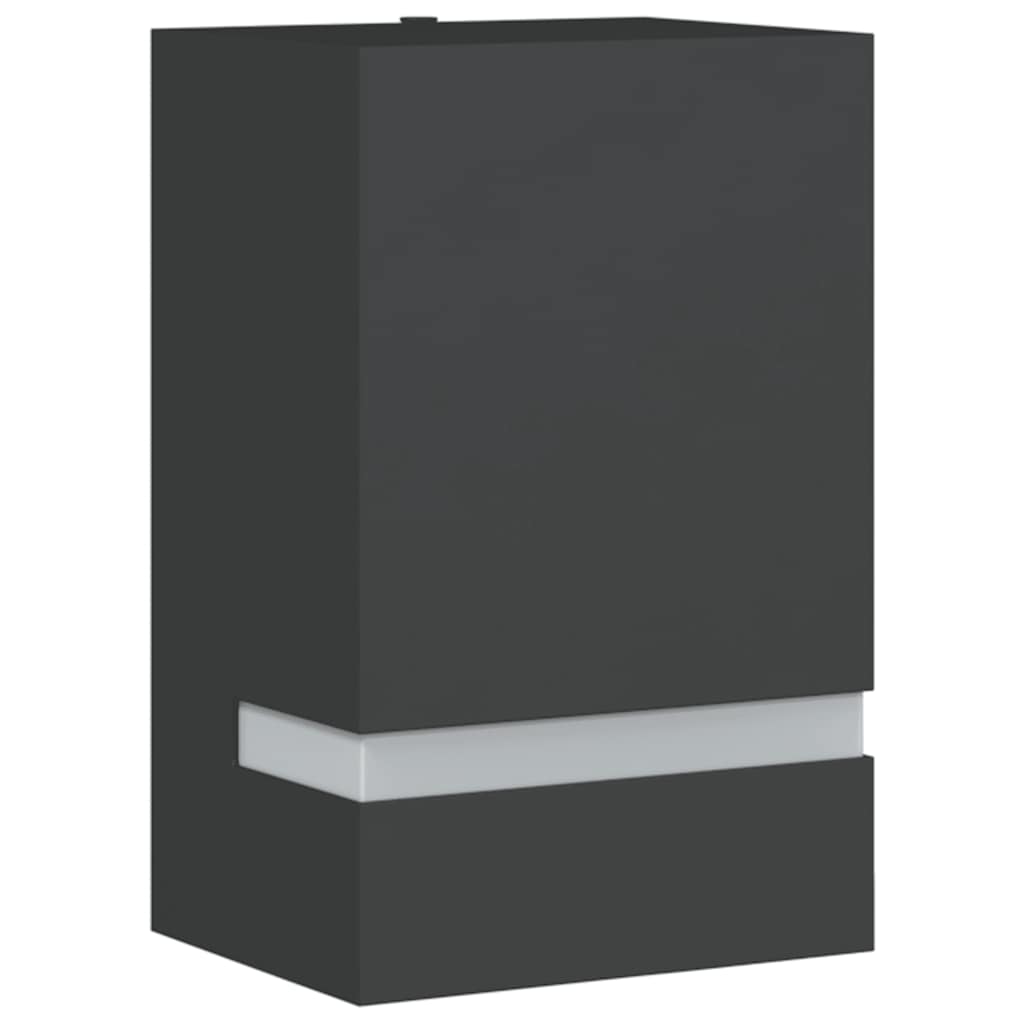 Vidaxl Außenwandlampe Edelstahl schwarz schwarz