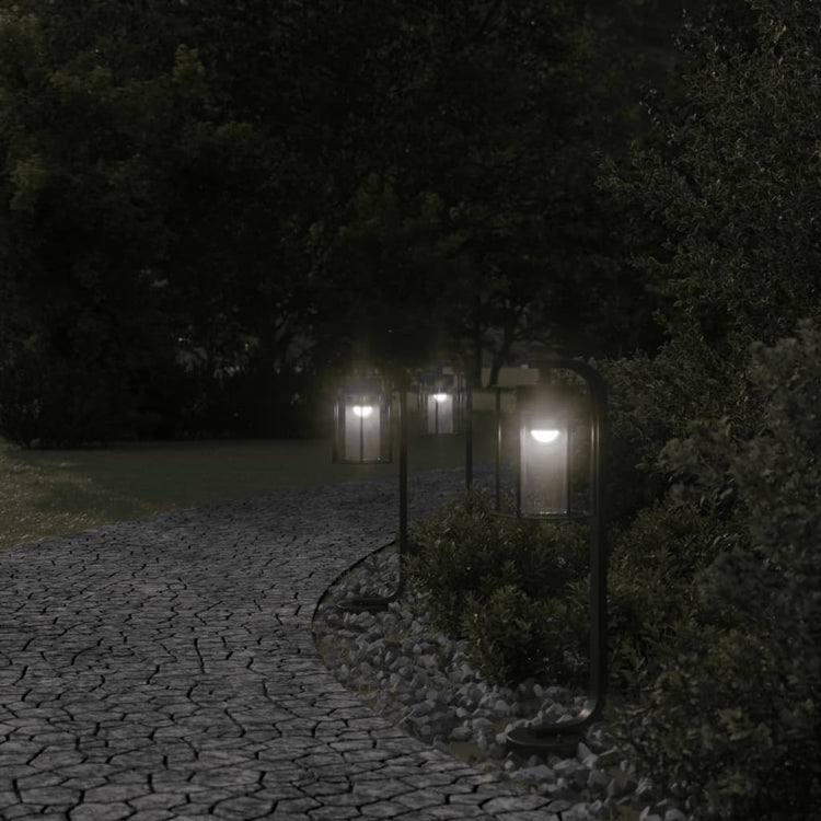 Vidaxl -Stehlampe für Außenlampe 60 cm Edelstahl schwarz