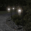 Vidaxl -Stehlampe für Außenlampe 60 cm Edelstahl schwarz