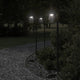 Vidaxl -Stehlampe für Außen 100 cm Edelstahl schwarz