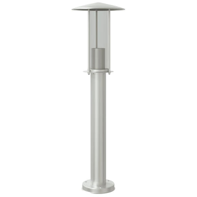 Vidaxl Außerhalb der Stehlampe 60 cm Edelstahl Silberfarbe