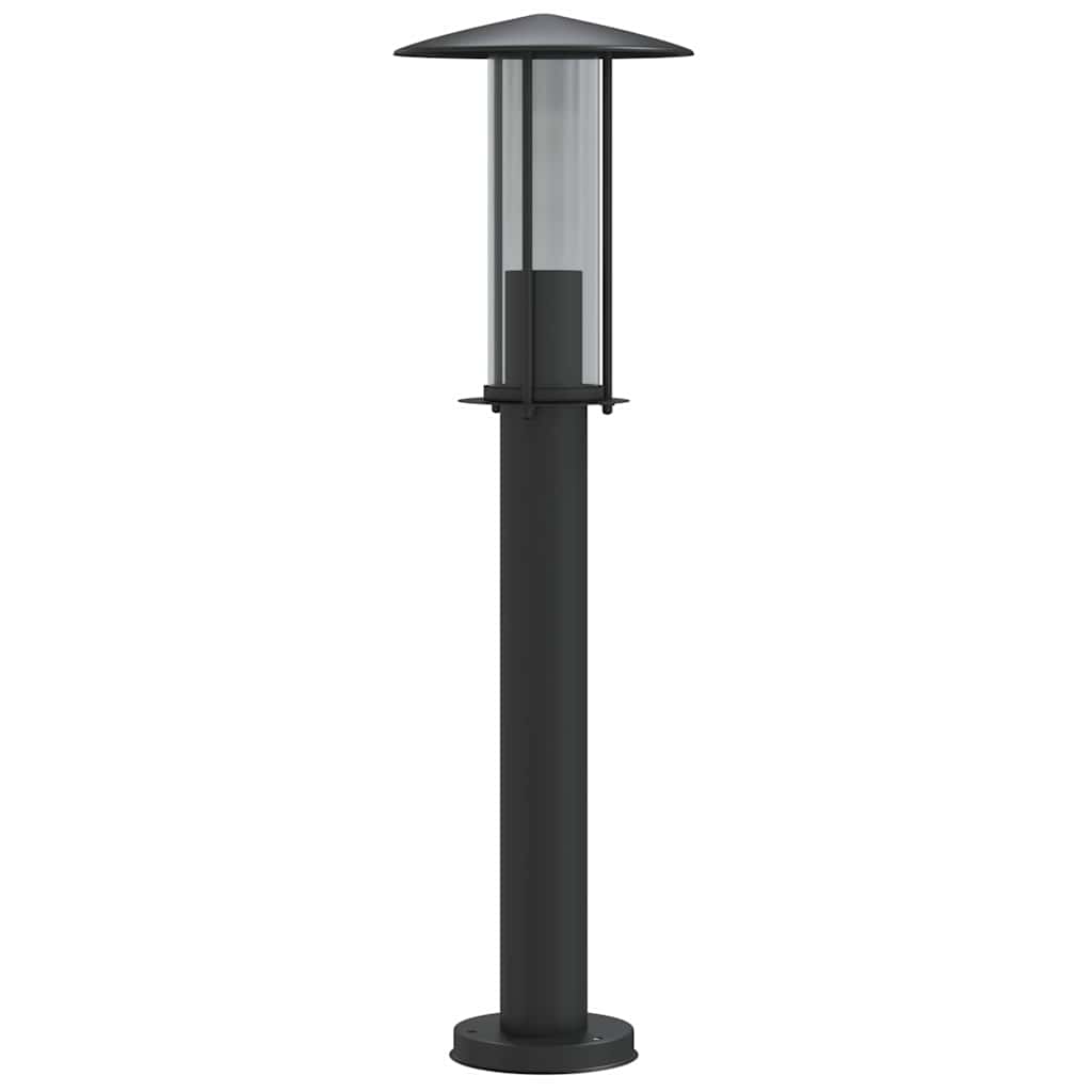 Vidaxl -Stehlampe für Außenlampe 60 cm Edelstahl schwarz