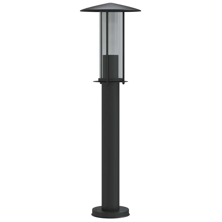 Vidaxl -Stehlampe für Außenlampe 60 cm Edelstahl schwarz