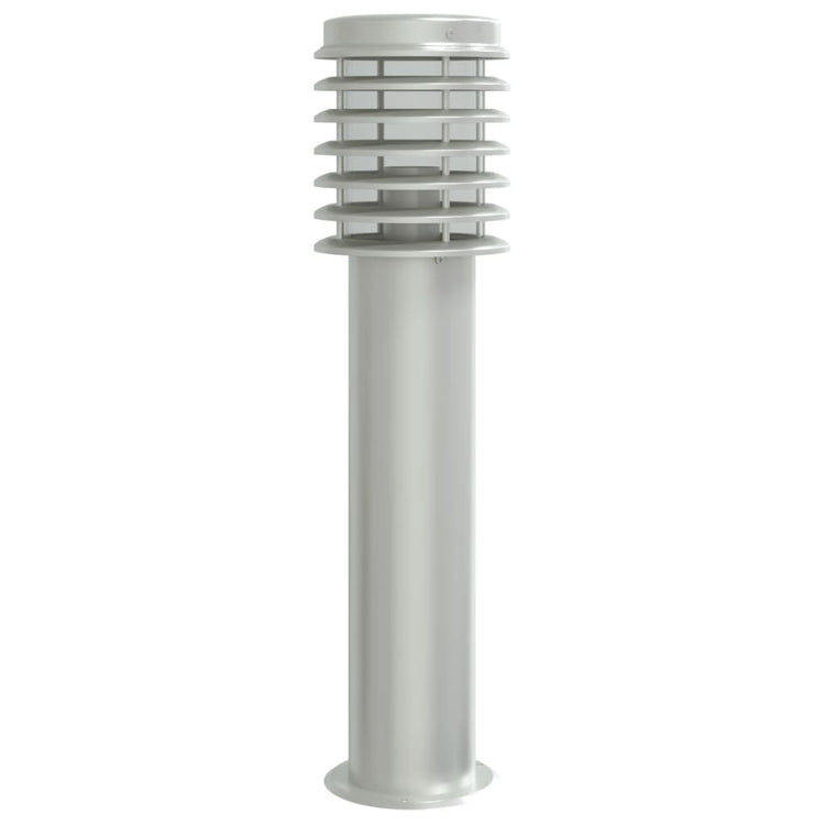 Vidaxl Außerhalb der Stehlampe 60 cm Edelstahl Silberfarbe