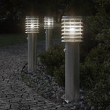 Vidaxl Außenböden 3 ST mit Sensoren 60 cm Edelstahl Silber - afbeelding 1