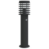 Vidaxl -Stehlampe für außen mit Sensor 60 cm Edelstahl schwarz - afbeelding 2