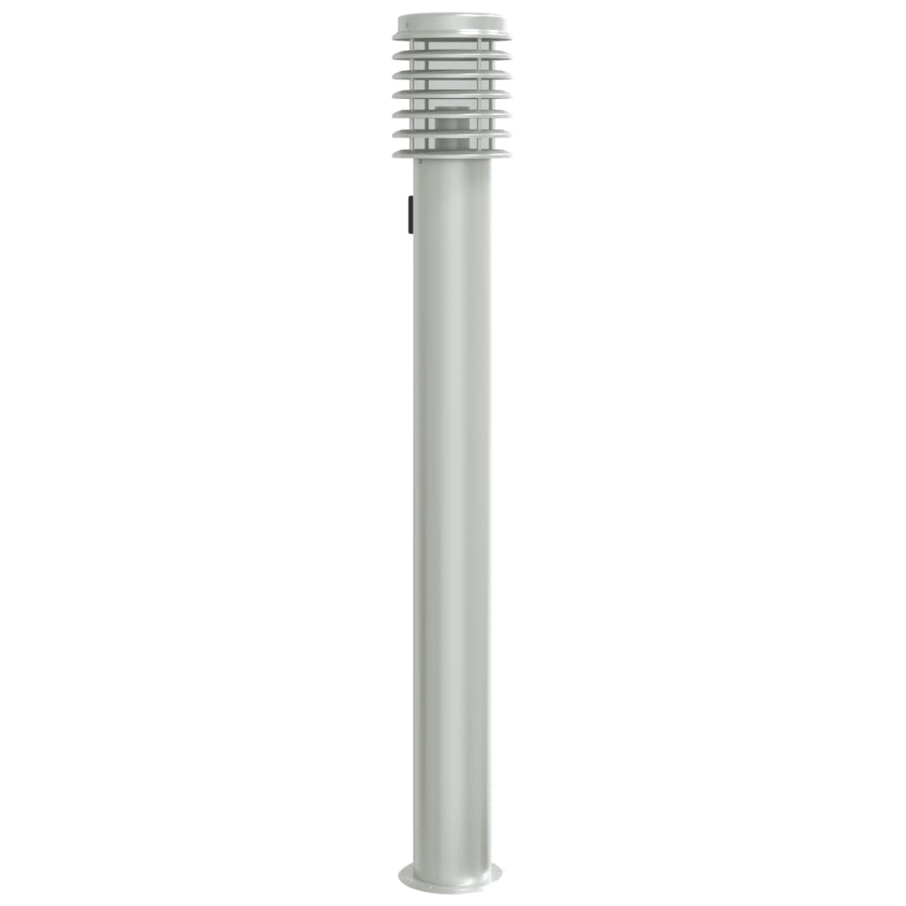 Vidaxl außen Stehlampe mit Steckdose 110 cm Edelstahl Silber