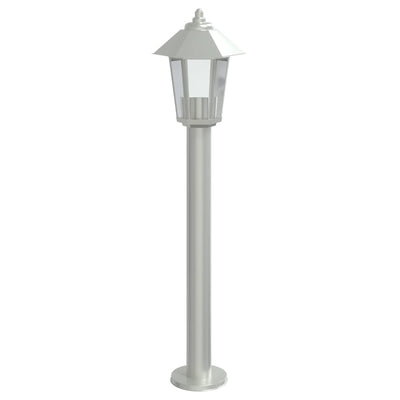 VIDAXL Außerhalb der Stehlampe 80 cm Edelstahl Silberfarbe