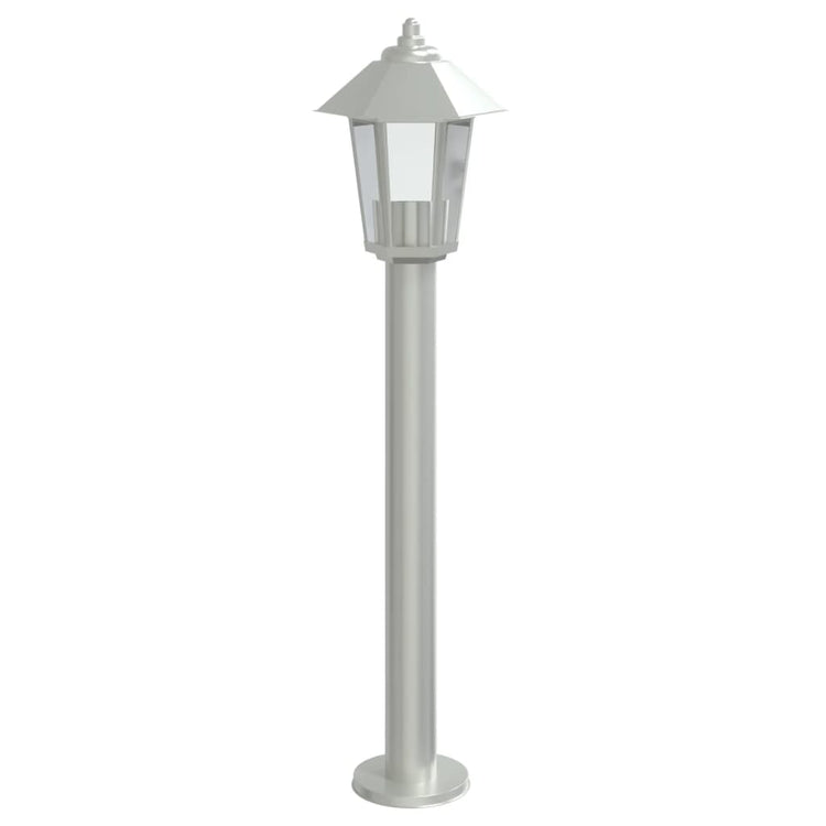 VIDAXL Außerhalb der Stehlampe 80 cm Edelstahl Silberfarbe