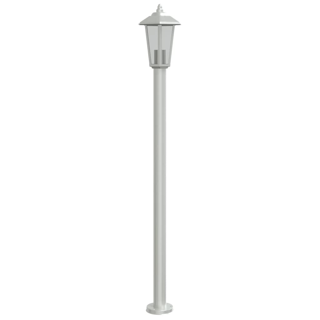 VIDAXL -Stehlampe für Außen 120 cm Edelstahl Silberfarbe