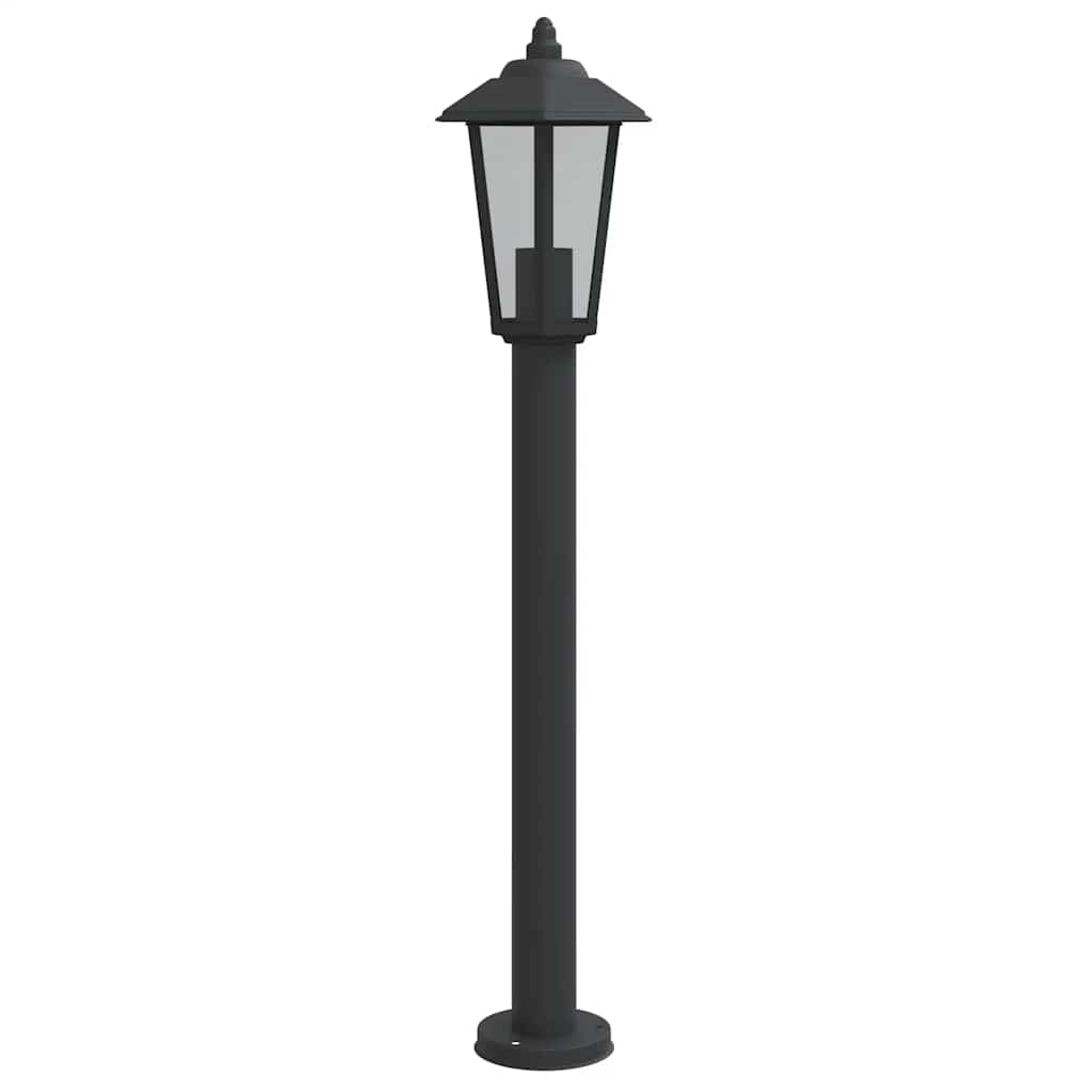 Vidaxl -Stehlampe für Außenlampe 80 cm Edelstahl schwarz