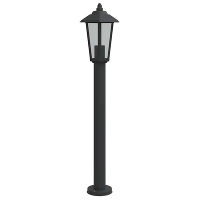Vidaxl -Stehlampe für Außenlampe 80 cm Edelstahl schwarz
