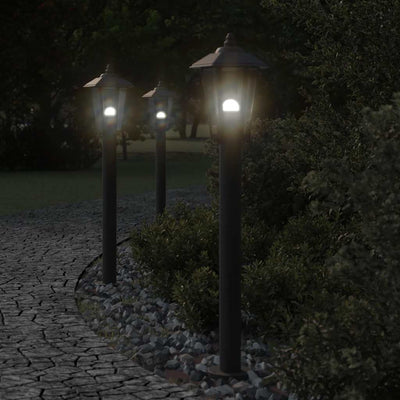Vidaxl -Stehlampe für Außenlampe 80 cm Edelstahl schwarz
