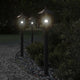 Vidaxl -Stehlampe für Außenlampe 80 cm Edelstahl schwarz