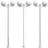 Vidaxl Außenböden 3 ST 215 cm Edelstahl Silberfarbe