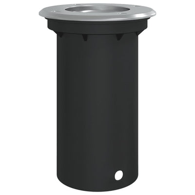 Vidaxl außerhalb der Bodenbeleuchtung um 10,5 x 10,5 cm Aluminium Schwarz gegossen