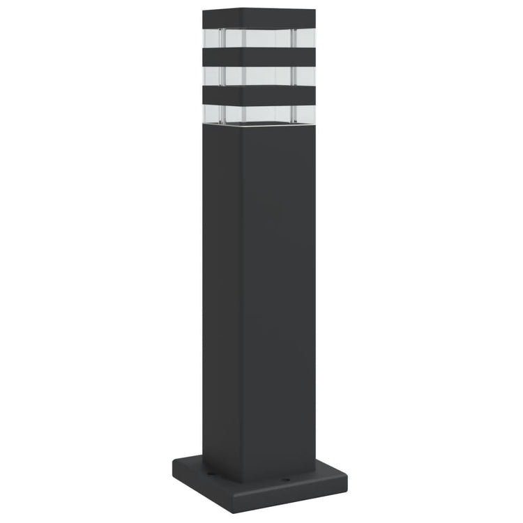 VIDAXL -Stehlampen für Außen 50 cm Aluminium Schwarz