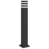 VIDAXL -Stehlampen für Außen 80 cm Aluminium Schwarz - afbeelding 2