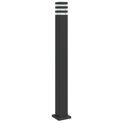 Vidaxl Außenstocklampe 110 cm Aluminium Schwarz