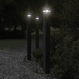 Vidaxl Außenstocklampe 110 cm Aluminium Schwarz - afbeelding 1