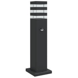 VIDAXL -Stehlampen für außen mit Sensor 50 cm Aluminium Schwarz - afbeelding 2