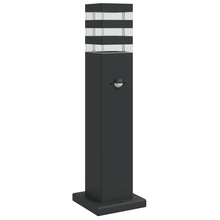 VIDAXL -Stehlampen für außen mit Sensor 50 cm Aluminium Schwarz