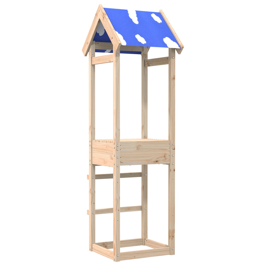 VIDAXL -Spielturm 52.5x46.5x195 cm Festkiefer