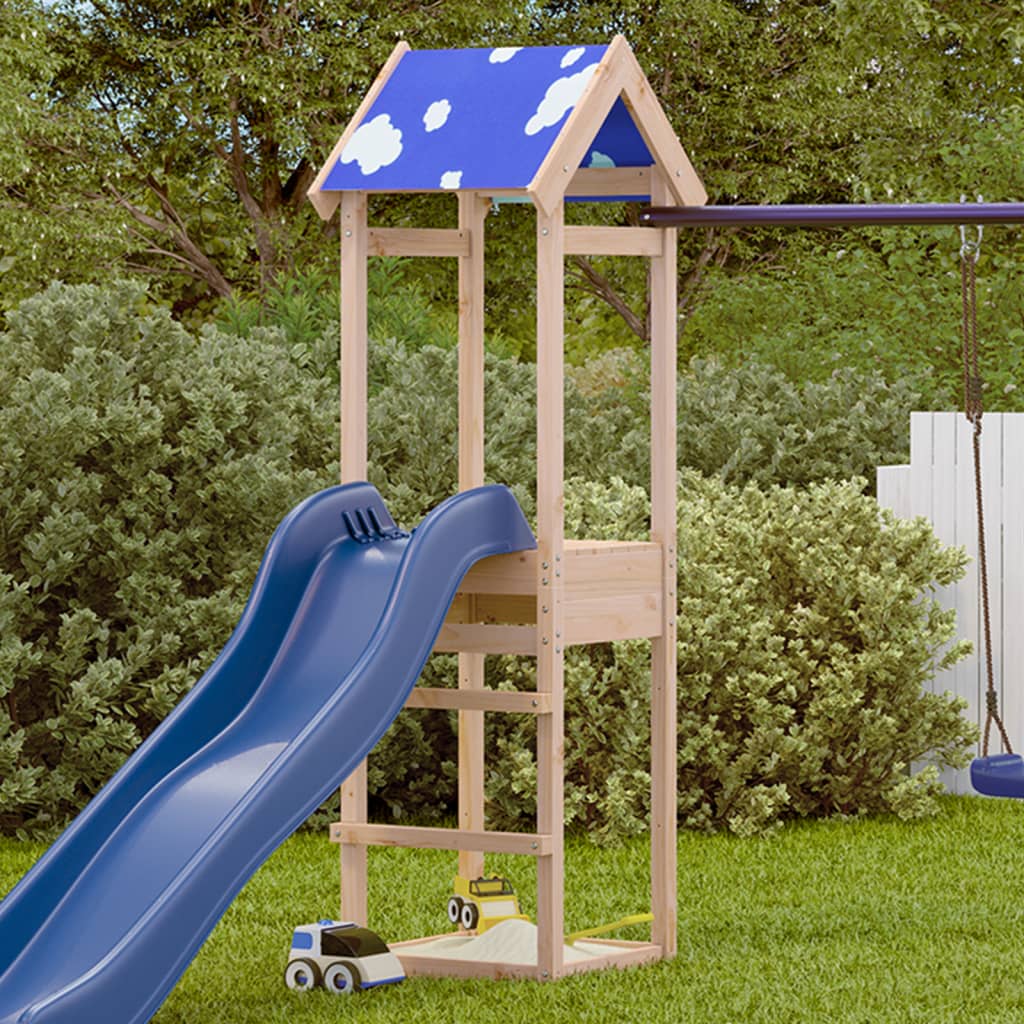 VIDAXL -Spielturm 52.5x46.5x195 cm Festkiefer