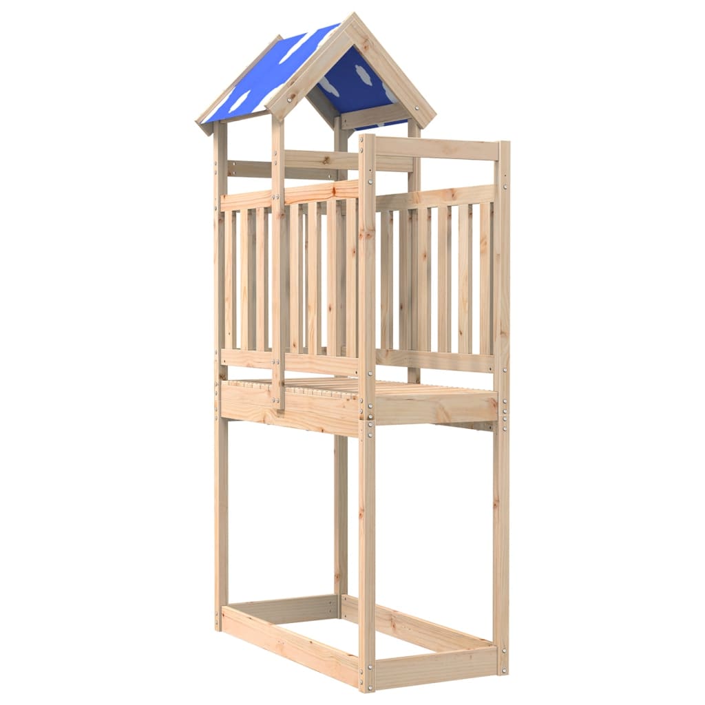 VIDAXL -Spielturm 110.5x52.5x215 cm Festkiefer