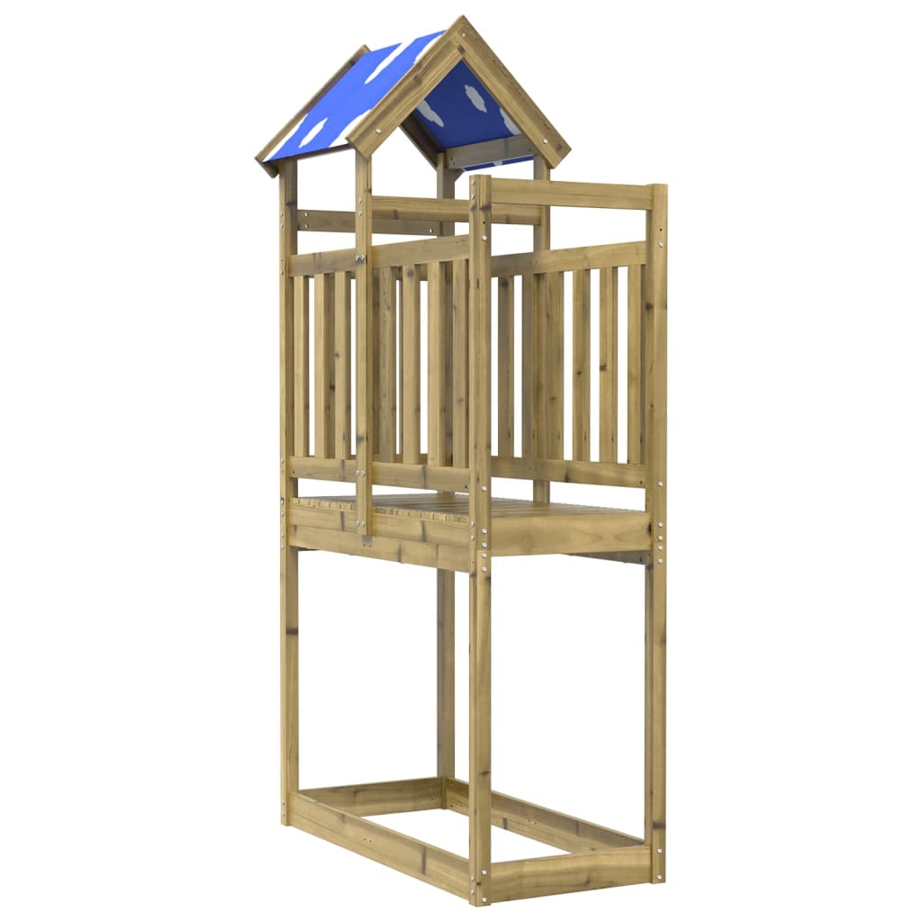 VIDAXL -Spielturm 110.5x52.5x215 cm imprägnierte Kiefern