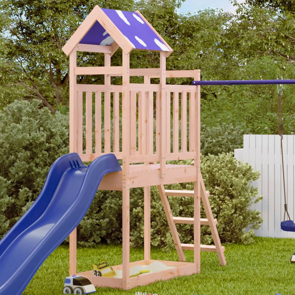VIDAXL -Spielturm mit Leiter 110,5x52.5x215 cm Solid Douglashout
