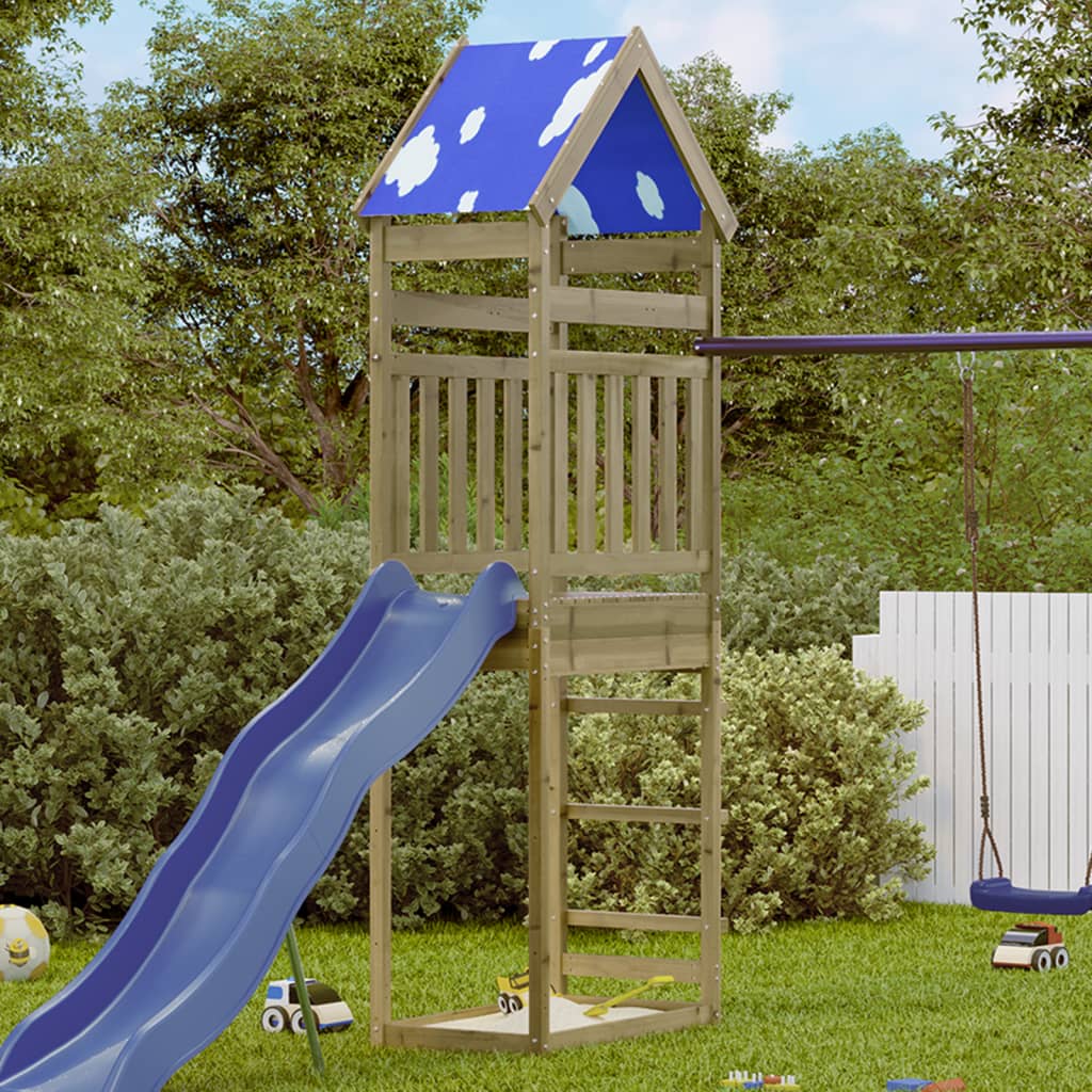VIDAXL -Spielturm 85x52.5x265 cm imprägnierte Kiefer