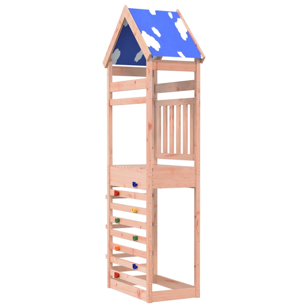 VIDAXL -Spielturm mit Kletterwand 85x52,5x265 cm Douglas Pinehout