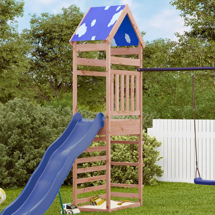 VIDAXL -Spielturm mit Kletterwand 85x52,5x265 cm Douglas Pinehout