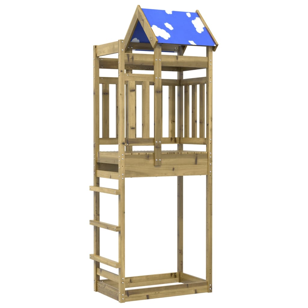 VIDAXL -Spielturm 85x52.5x239 cm imprägnierte Kiefer