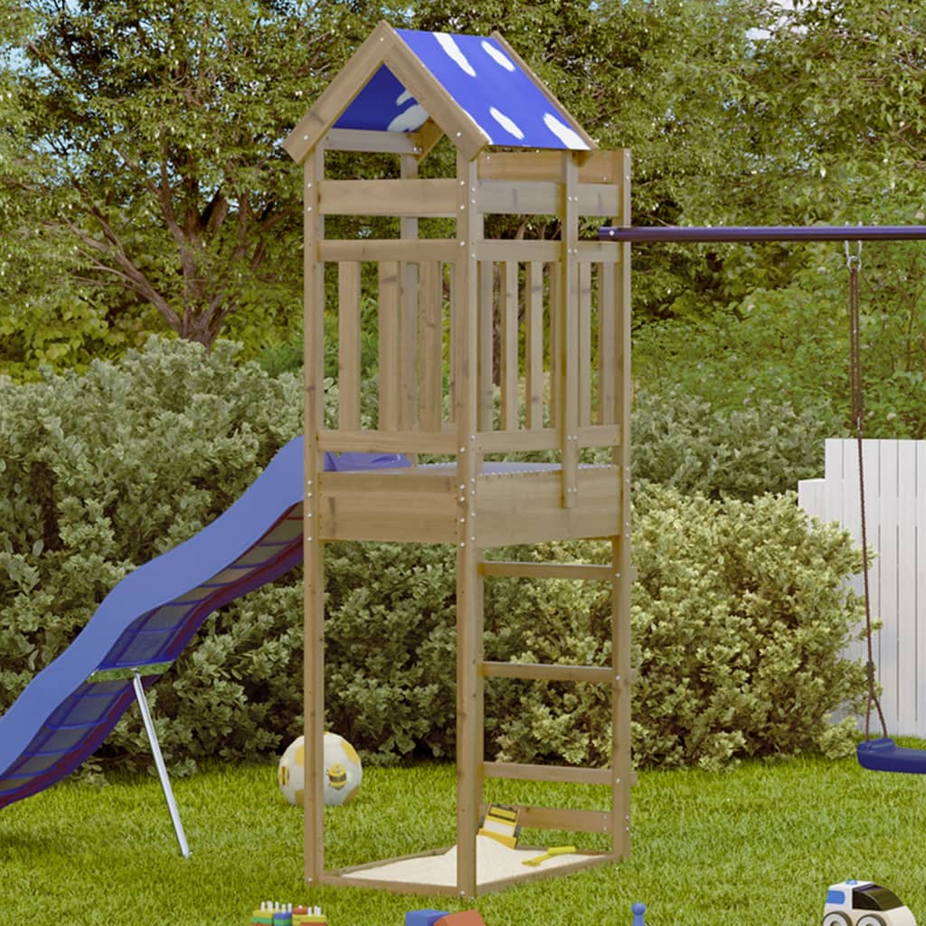 VIDAXL -Spielturm 85x52.5x239 cm imprägnierte Kiefer