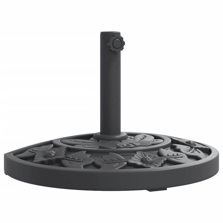 Vidaxl Parasol -Fuß für Stab von Ø38 48 mm 9 kg Hemisphäre