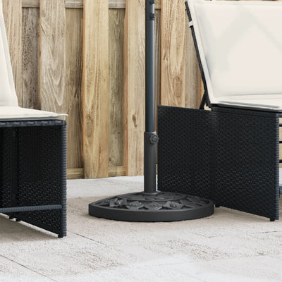 Vidaxl Parasol -Fuß für Stab von Ø38 48 mm 9 kg Hemisphäre