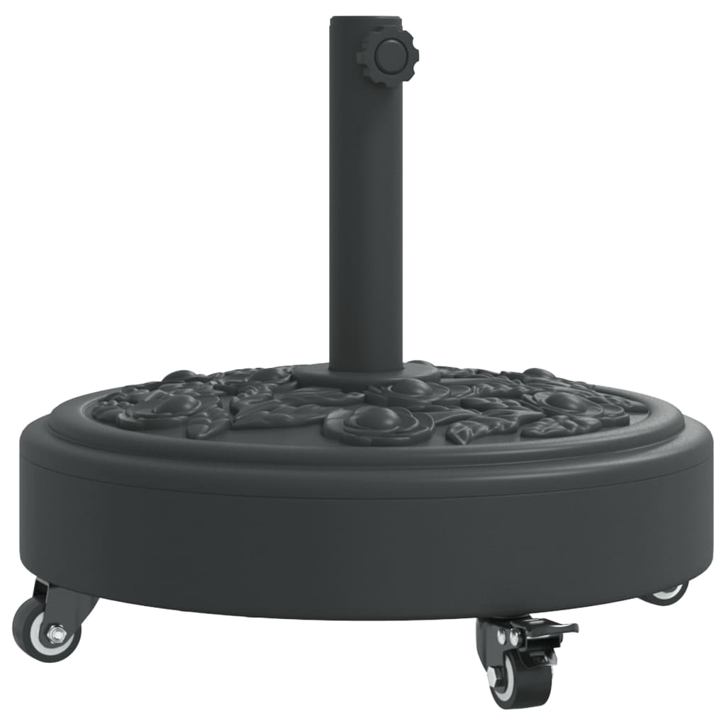 Vidaxx Sonnenschirmständer mit Rädern für Stange von ø38 48 mm 27 kg rund